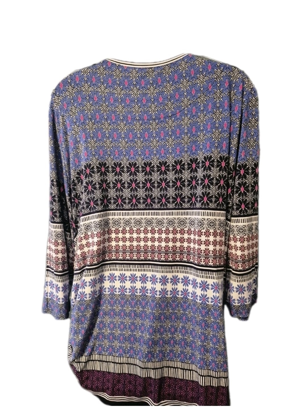 Ruby Rd. Multicolor Patterned Tunic Top - Picture 8 of 10